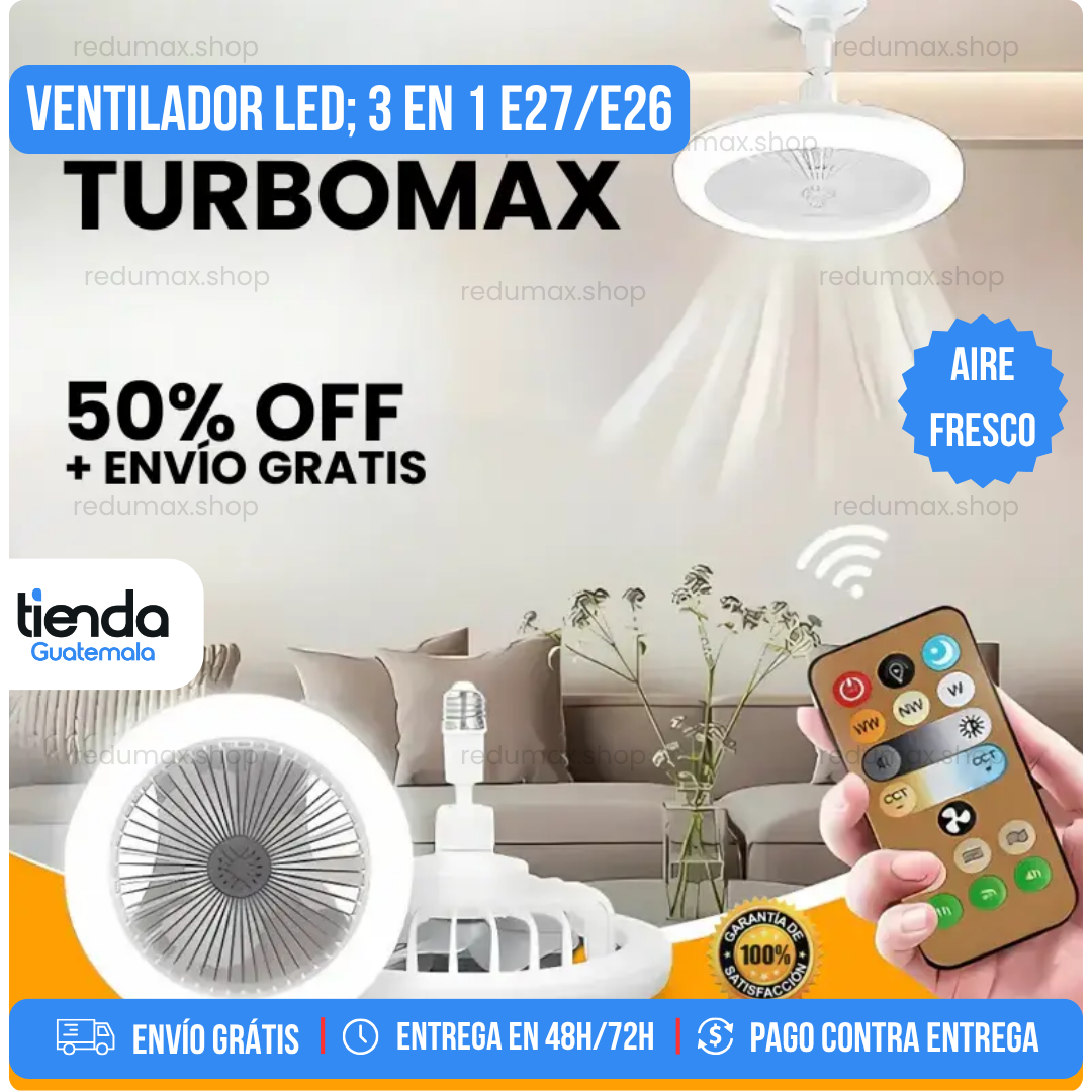 🔥Ventilador Inteligente de LED 2 en 1 TurboMax™ - [SUPER POTENTE] 🔥