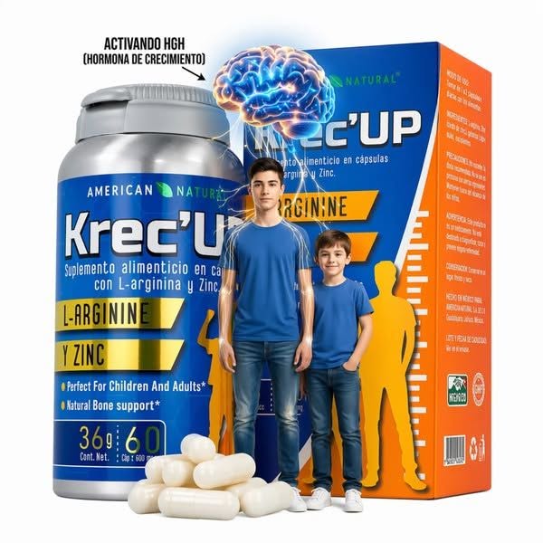 🚨Krec'Up - ¿Ayda a tu hijo no alcanza su máxima potencial de estatura?📏